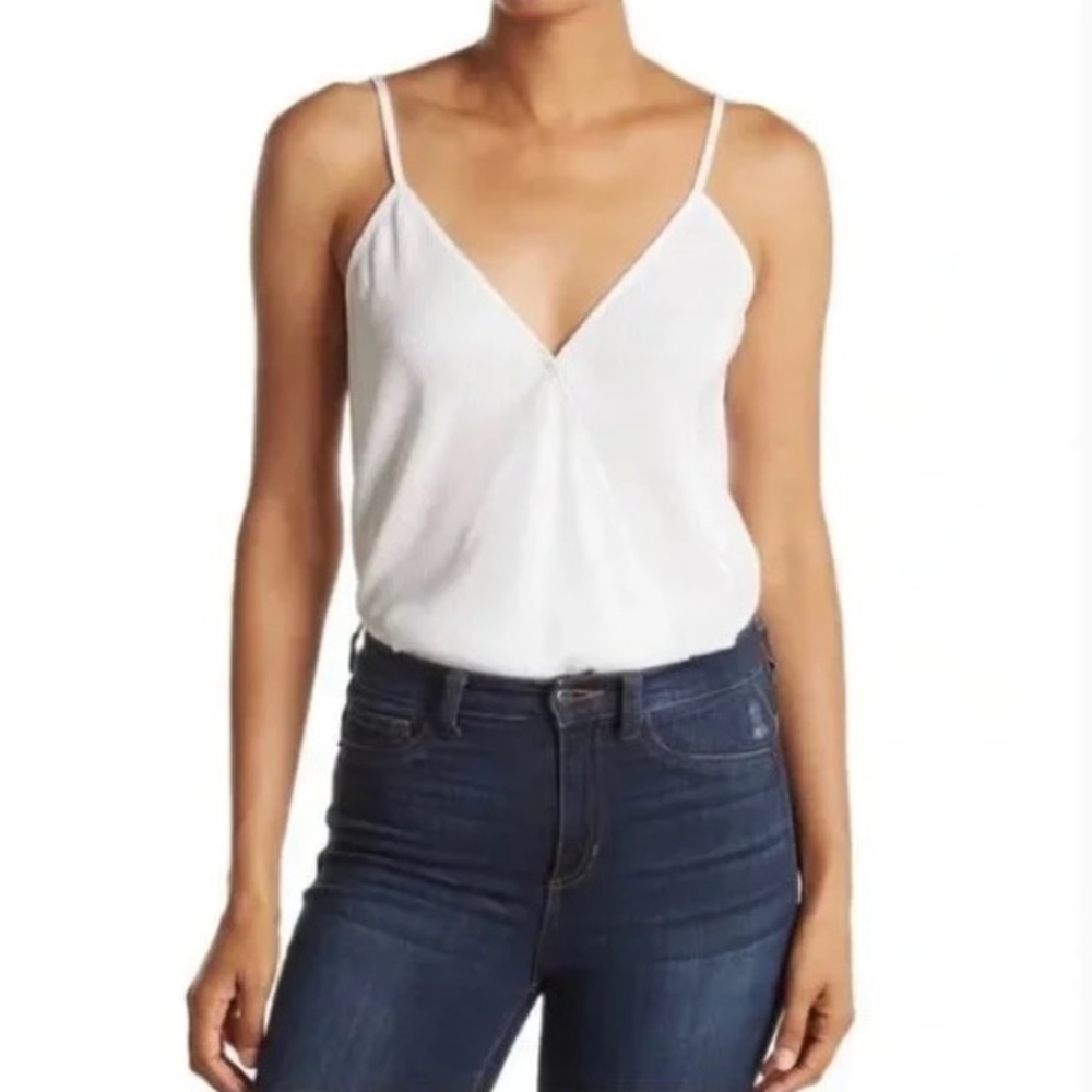 NWT Wayf Surplice Ribbed Cami Bodysuit in Size XL